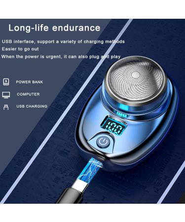 Mini Electric Shaver - Portable Waterproof Beard Trimmer for Men | USB-C Rechargeable | Ideal Travel Razor - Buy Online on GoSupps.com