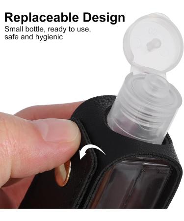 Portable Empty Travel Bottle Keychain - 1oz Reusable Mini Squeeze Bottle for Soap & Lotion - Black 9x3x3cm - Buy Online on GoSupps.com