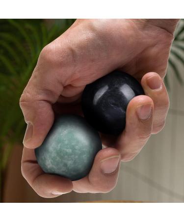 Safigle Gemstone Chinese Stress Balls for Health & Fitness | Rolling Massage & Yoga Handballs - Buy Online on GoSupps.com