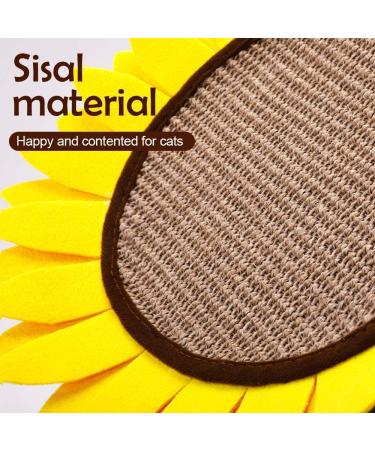 Sunflower Cat Scratching Post - Interactive Sisal Scratcher Board for Kitten & Cat | 18x12 Inch - Buy Online on GoSupps.com