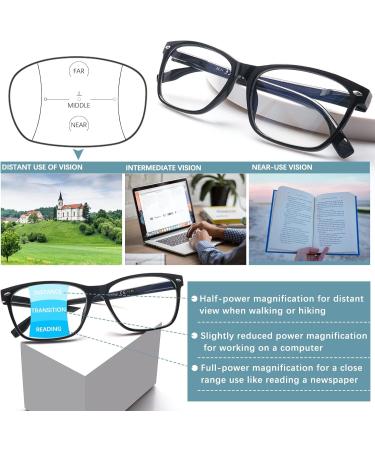 CLASAGA Progressive Multifocus Reading Glasses for Women - Blue Light Blocking Computer Readers with Spring Hinge | 3 Mix Colors 2.0x Magnification - Buy Online on GoSupps.com
