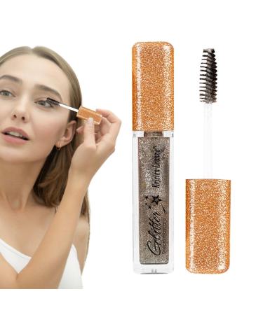 Color Mascara 0.21 Oz Waterproof Long Lasting Shiny Diamond Mascara Thickening Dazzling Lash Makeup for and Wedding Sritob 5
