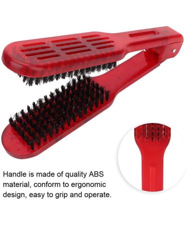 Plywood Comb Hair Straightening Tool - V-Shape Styling Straightener for Home & Barber Shop | Red - Buy Online on GoSupps.com