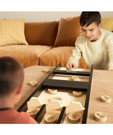 DORJEE Wooden Shuffleboard Kids Game - Fun Tabletop Game for Kids Ages 5-12 and Adults - Buy Online on GoSupps.com