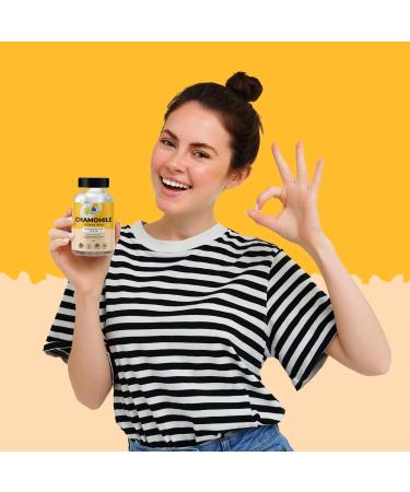 Amazing Botanicals Organic Chamomile Extract Tablets - Matricaria Chamomilla Plant-Based Supplement - 10x Extract 2000 MG Each - Promotes Relaxation - 30 Tablets - Buy Online on GoSupps.com