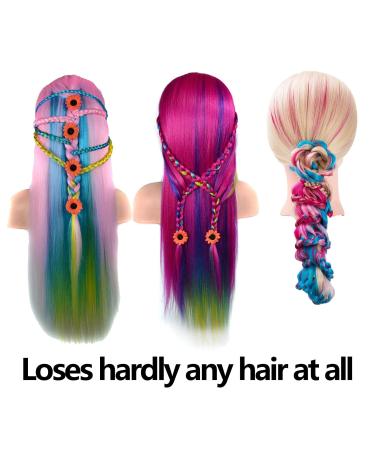 SHOWSHINE Rainbow Training Heads - Burgundy Styling & Practice Head for Hair Design | International Shipping Available - Buy Online on GoSupps.com