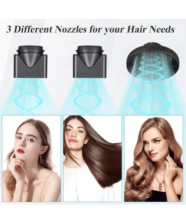 2000W Ionic Hair Dryer with Diffuser - Professional Fast Drying Blow Dryer for Women - 2 Speed 3 Heat Settings - Cool Shot Button - Travel Hairdryer (Black) - Buy Online on GoSupps.com