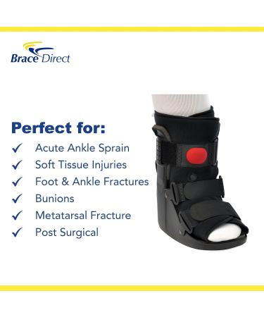 Brace Direct Air CAM Walker Short Boot - Orthopedic Recovery & Protection for Toe, Foot, Ankle Injuries - Medium Size - Buy Online on GoSupps.com