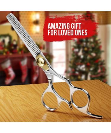 Suvorna 6.5 Thinning Scissors for Hairdressers - Professional Hairdressing Shears for Texturizing, Layering, and Cutting - Razeco E15 (6.5) - Buy Online on GoSupps.com