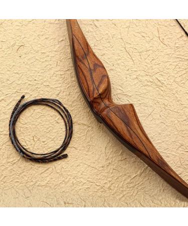 Flemish D97 Bowstring Replacement for Longbow & Recurve Bow - 14-16 Strands - 56-68 inches - AMO 58 - Khaki/Black - Buy Online on GoSupps.com