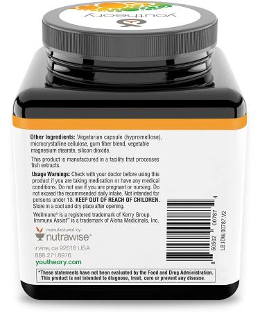 Youtheory Immune+ Daily Wellness - 60 Vegetarian Capsules for Immune Support - Buy Online on GoSupps.com