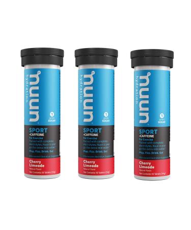 Nuun Energy: Cherry Limeade Electrolyte + Caffeine Tablets (3 Tubes of 10 Tabs)3