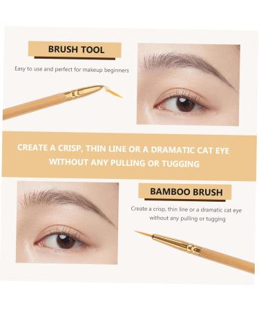 Beavorty 2 Pcs Cosmetic Eyeliner Straight Bent Angled Brush Brush Double Ended Eyeliner Brush mediumx2pcs As Shownx2pcs - Buy Online on GoSupps.com