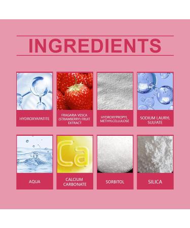 Natural Probiotic hydroxyapatite toothpaste for children hydroxyapatite toothpaste with strawberries hydroxyapatite toothpaste for children helps whiten sensitive teeth 2 - Buy Online on GoSupps.com