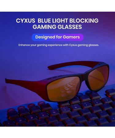 Buy Cyxus Fit Over Blue Light Blocking Glasses | Amber Anti-Blue Light Glasses for Better Sleep | Computer & Gaming Eyewear for Men & Women - Buy Online on GoSupps.com