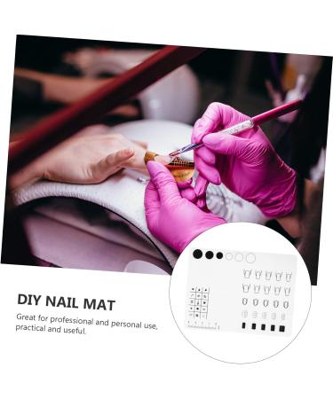 Housoutil 1pc Silicone Manicure Pad Silica Gel Tool Kit White Printing - Buy Online on GoSupps.com