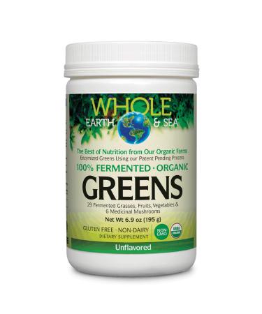 Natural Factors Whole Earth & Sea from  Organic Fermented Greens  Vegan Whole Food Supplement  Unflavored  6.9 Oz Unflavored 6.9 Ounce