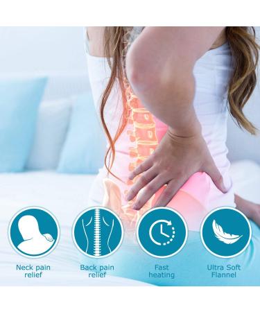 Dr Relief Full Back Heating Pad - Fast Heating Wrap for Back, Neck & Shoulder Pain Relief - 17x33 (Navy) - Buy Online on GoSupps.com