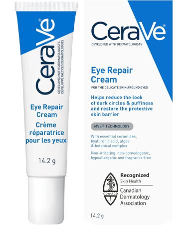 CeraVe EYE CREAM with Hyaluronic Acid + CeraVe FOAMING Face Cleanser for Makeup Removal & Skin Hydration Eye cream + Foaming Facial Cleanser - Buy Online on GoSupps.com