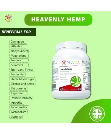Shakra Health Heavenly Hemp Seed Plant Protein Powder - High Fiber & Superfoods for Colon and Blood Health - Buy Online on GoSupps.com