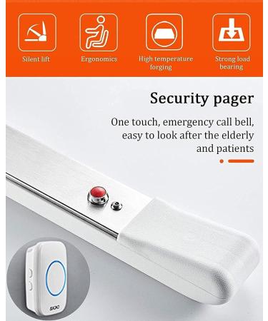 Folding Handicap Grab Bars Rails Toilet Handrails Bathroom Support Safety Rail for Elderly Bariatric Disabled Stainless Steel Commode Accessories Hand Bar Railing Shower Aid Assist - Buy Online on GoSupps.com