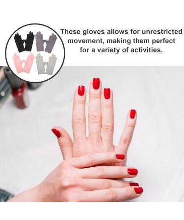 POPETPOP 4 Pairs Nail UV Gloves UV Protection Gloves Salon Nail Art Hand Skin Protective Gloves - Buy Online on GoSupps.com