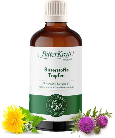 Bitter power!Original organic bitter substances drop according to Hildegard von Bingen - high -dose bitter drops from 9 exquisite bitter herbs - 100% nature without additives & vegan - made in Germany (100 ml) - Buy Online on GoSupps.com