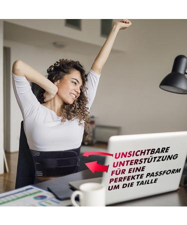 Fittoo Back Bandage with Support Strips & Adjustable Pull Tapes | Breathable Nylon Fabric for Back Pain Relief - Size M - Buy Online on GoSupps.com