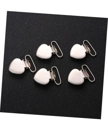 60 pcs Supplies Fashion Silver Metal T Fasteners Buckle Cloth Bed Shaped Buckles Women Clamp Silver 3.5*2.5cm - Buy Online on GoSupps.com