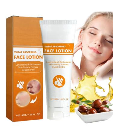 Sweat Absorbing Face Lotion Face Antiperspirant and Discourage-Perspirant Face Antiperspirant Long-Lasting Effective Sweat Control Anti Sweat Oil Face Lotion Anti-Sweat Cream Stop Face Sweating