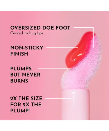 LAWLESS Queen Forget the Filler Lip Plumping Gloss - Cherry Vanilla | Premium Hydrating & Volumizing Lip Gloss with Natural Ingredients - 0.19 oz - Buy Online on GoSupps.com