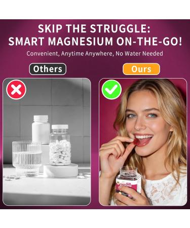 15-in-1 Magnesium Complex Gummies 350 mg/Serv with Ashwagandha Root Vitamin D3 L-Theanine Zinc Gluconate CoQ10 Stress Relief Glycinate Gummy Sugar Free Chews Supplement for Adults Sleep (Raspberry) - Buy Online on GoSupps.com