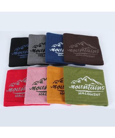 Clicitina Winter Wool Lined Knit Bib for Women & Men - Pink One Size | Shop Internationally - Buy Online on GoSupps.com