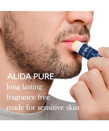 ALIDA PURE Fragrance Free Lip Balm - Vegan, Unscented, Beeswax Free, Coconut Oil Free, Organic Jojoba & Avocado Oil, Vitamin E Moisturizing Lip Gloss for Dry Lips - Buy Online on GoSupps.com