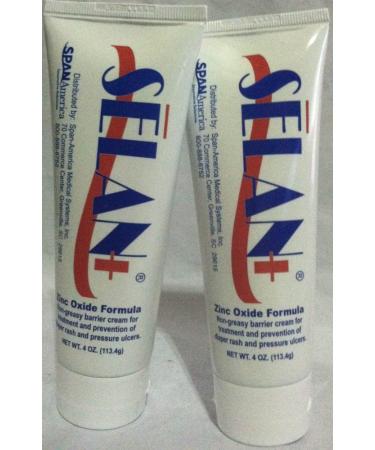 Selan+ Zinc Oxide Barrier Cream 4 oz 2PK