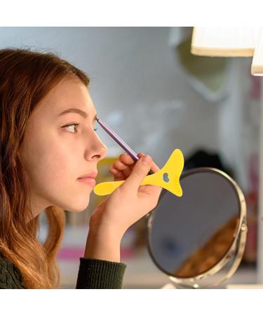 FOMIYES Silicone Winged Tip Eyeliner Stencils Eye Makeup Tool Fishtail Design Eyeliner Applicator Eyeliner Mascara Guards Yellow - Buy Online on GoSupps.com