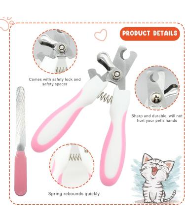 Crafterlife Rabbit Fur Care Set - Pet Grooming Brush Nail-Knobs Massage Glove & Flea Comb for Rabbits Puppies Kittens & Small Animals (Red & Pink) - Buy Online on GoSupps.com