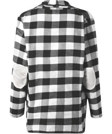 Long Shirt Outerwear Top Thin Warm Knitted Coat Women's Blouse V-Neck Shirt Tunic Long Women's Tunic Women's Shirt Casual Checked Shirt Women's Winter Chunky Knit Jacket I-black L - Buy Online on GoSupps.com