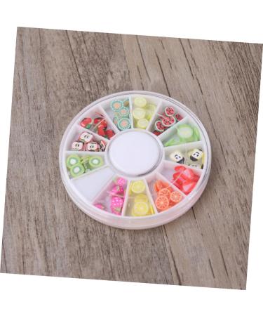 Beaupretty 12 Nails Decoration Nail Art Decoration Fruit Decor Nail Beauty Accessories Polymer Clay Slices for Nail Manicure Tool Manicure Tools Decorate Boxed Drill Disc Nail Art Decor - Buy Online on GoSupps.com