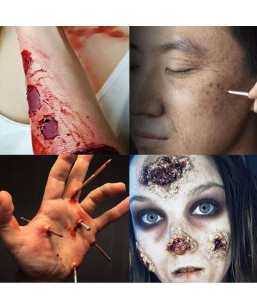 Yeweian Liquid Latex SFX Makeup 2.1 Oz - Halloween Monster Zombie Clown Makeup for Scald Burn Scar Wound Cut Skin Decay - Prosthetics & Old Age Wrinkle Effects - Light Flesh - Buy Online on GoSupps.com
