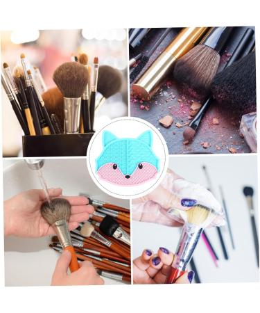 Ipetboom Fox Scrub Makeup Dry Brushing Silica Gel Makeup Brush 17x15cm Blue - Buy Online on GoSupps.com