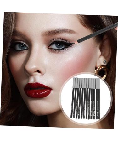  SOESFOUFU 12 Pieces Black Eyeliner 1 Eyeliner Makeup Eyeliner Eyebrow Pencil Micro Applicator Eyeliner Pencil Eyeliner Wooden Pole Plastic Position Girl - Buy Online on GoSupps.com
