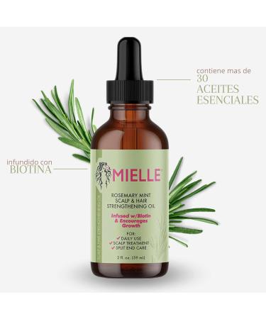 Mielle Rosemary Mint Strengthening Shampoo & Scalp Oil Gift Set - Best Deal for Stronger Hair & Scalp Care - International Shipping Available - Buy Online on GoSupps.com