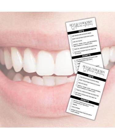 Lashicorn Tooth-Extraction Aftercare Cards - 50 Pack | Pain Relief Dos and Don'ts | 5.1 x 8.9 cm | International Shipping - Buy Online on GoSupps.com