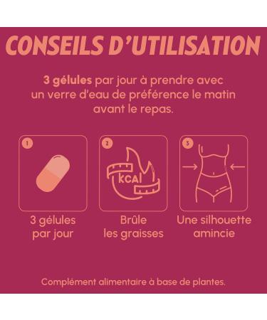 NONNA LAB - Slim - Fat Burner - Food Supplement - Weight Loss & Elimination - Vegan & 100% Natural - French Labo - Slimming Treatment 1 Month - 60 Capsules - Buy Online on GoSupps.com