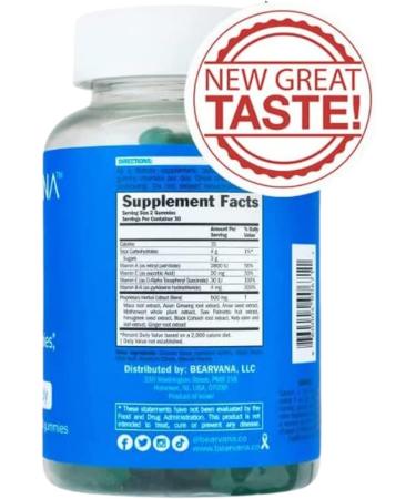 BEARVANA Booty Enhancing Gummy Supplement - Berry Flavored Multivitamins for Curvy Shape - 60 Gummies - Buy Online on GoSupps.com