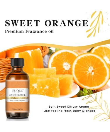 EUQEE Sweet Orange 60ml Premium Grade Aromatherapy Fragrance Oil for Home Diffusers and DIY Candle Making - Buy Online on GoSupps.com