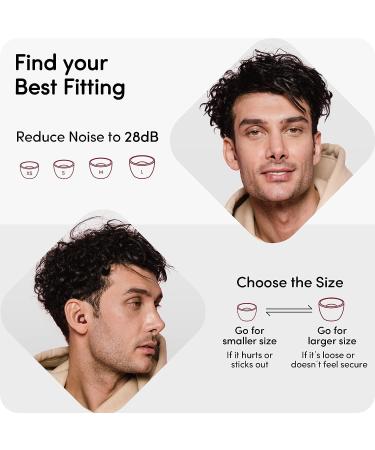 Audree Soft Ear Plugs | 28dB Noise Reduction for Sleeping, Concerts, Motorcycles, Airplanes | Reusable & Comfortable with 8 Silicone Ear Tips - Buy Online on GoSupps.com