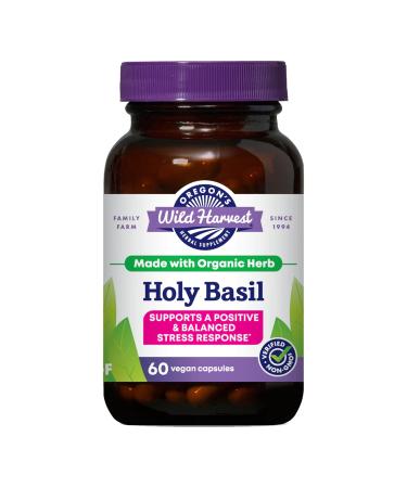 Oregon's Wild Harvest Holy Basil 60 Capsules - Buy Online on GoSupps.com