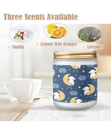 Vanilla Candles for Home | Scented Aromatherapy Jar Candles Gift Set for Women - Cute Sheep on The Moon - Buy Online on GoSupps.com